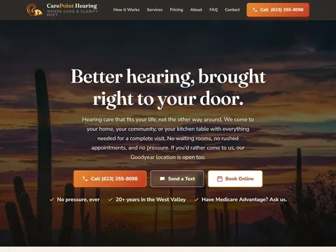 CarePoint Hearing homepage
